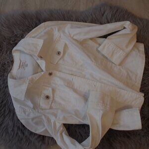 Cute  Cleo Petites White Demin Jacket
